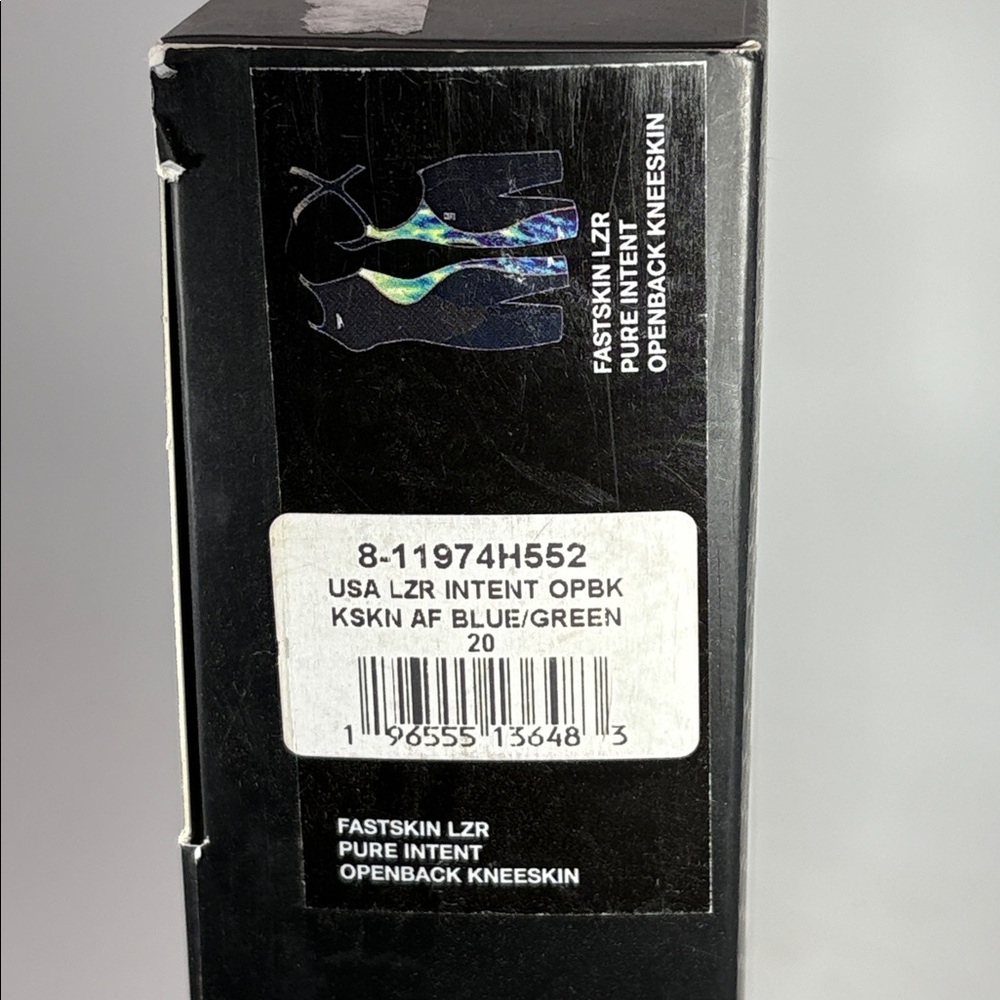 NWT Women's Fastskin LZR Pure Intent Closed Openback Blue Sz 20 87724004-428